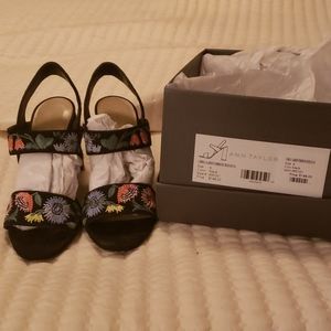 Ann Taylor Garden Embroided Heels